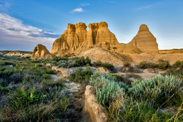 Scenic view of Little Jerusalem State Park near Oakley