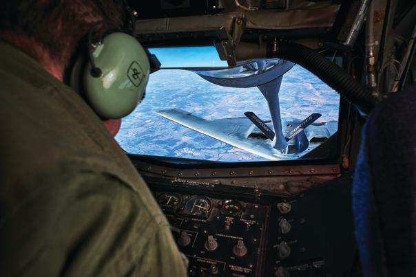 Refueling a Stealth Bomber