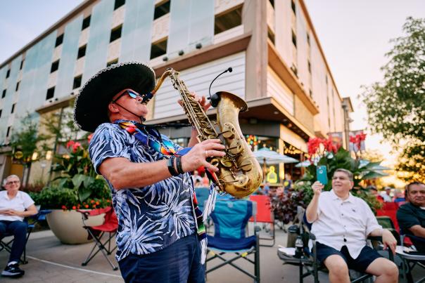 Saxophone at Prairiefire Music Fest
