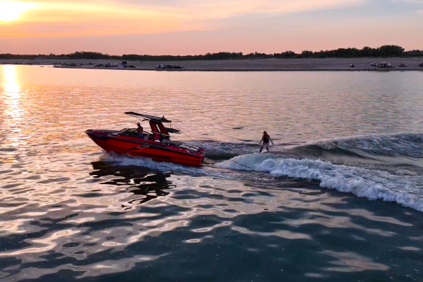 Wake Surfing Drone