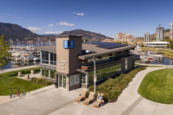 Kelowna Visitor Centre Aerial Building 11