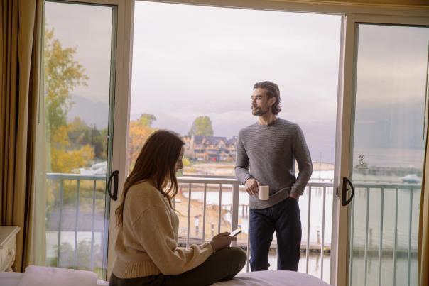 Couple Relaxing in Eldorado Hotel Room