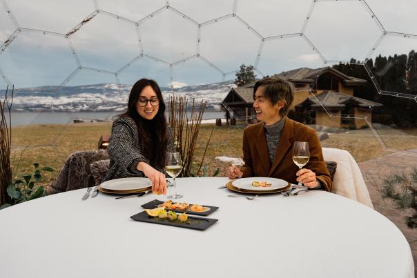 Dining in the Domes at Frind Estate Winery 8