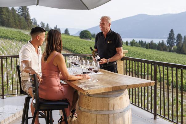 Outdoor Wine Tasting at Gray Monk Estate Winery 2