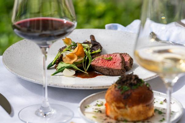 Seasonal Menu Items Paired with Wine at The Terrace Restaurant Mission Hill Family Estate