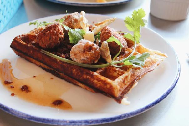 Chicken & Waffles at Sunny's