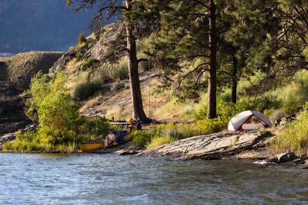 Okanagan Mountain Park Paddle Camping