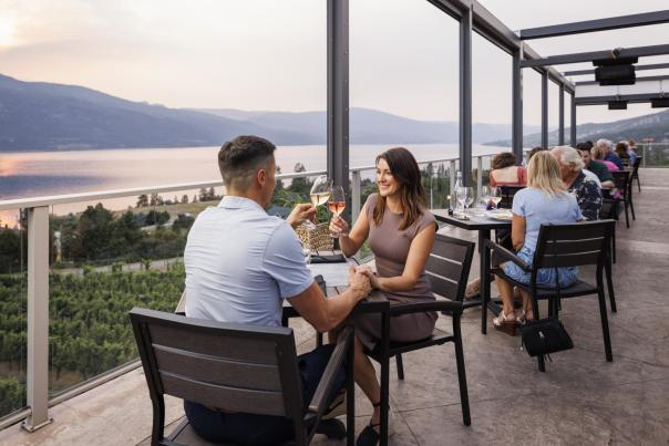 Patio Dining at The Lookout Restaurant at Gray Monk Estate Winery 2