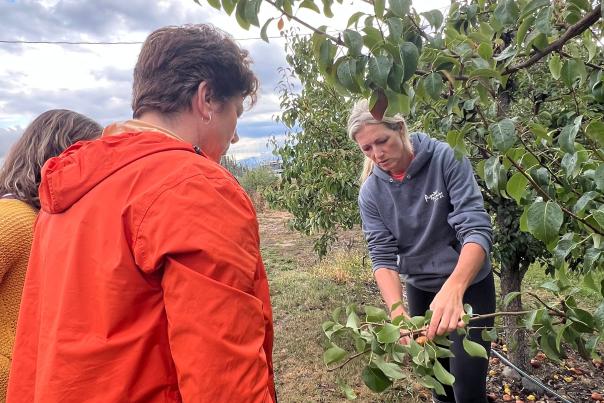 2025 Media FAM - touring Paynter's Fruit Market