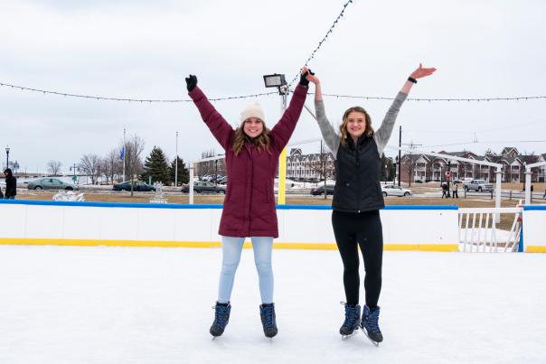 Ice Skating at Veterans Memorial Park