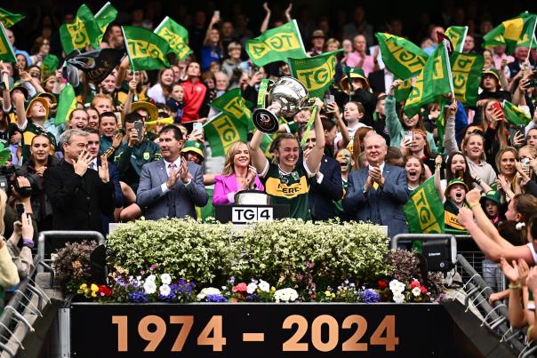 Kerry Ladies Winning All Ireland