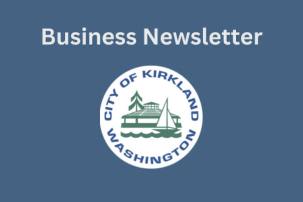 Business Newsletter and City of Kirkland Logo