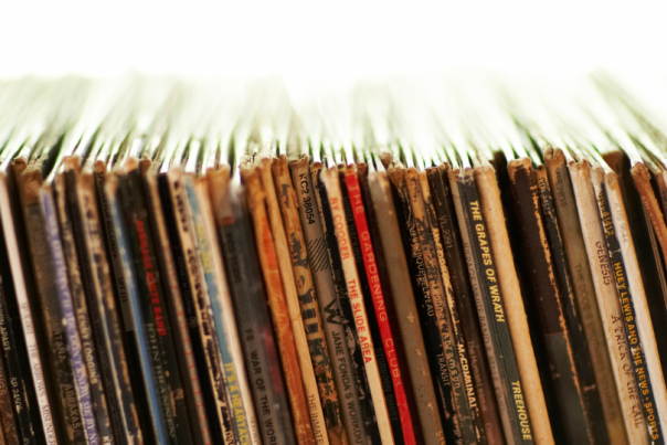 Records stacked vertically
