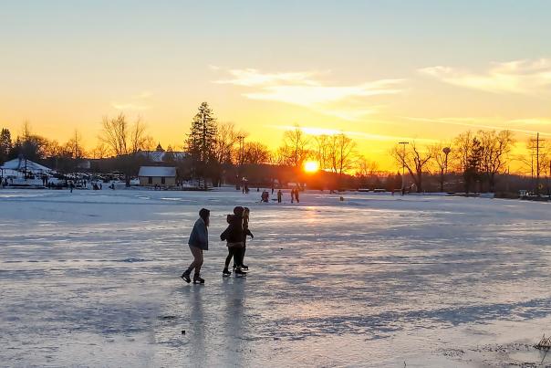 Ice Skating at Hillside Park