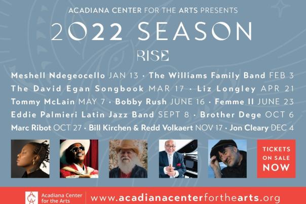 Acadiana Center for the Arts 2022 Music Line Up