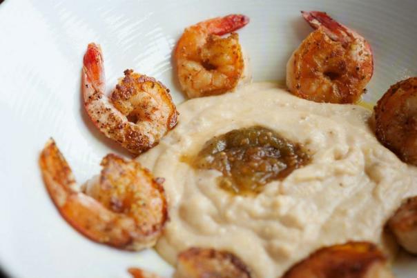 Smoked Shrimp and Corn Polenta