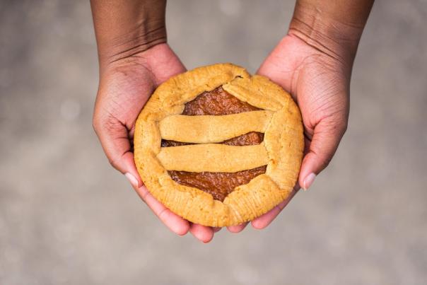 sweet potato pie from Mrs. Johnnie's Gingerbread House
