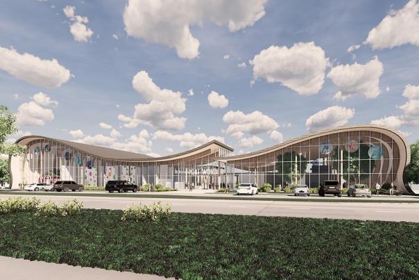 rendering of port wonder on the lakefront