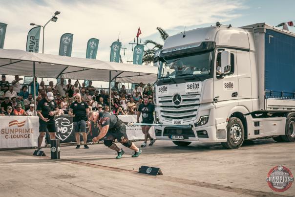 Strongman truck pull