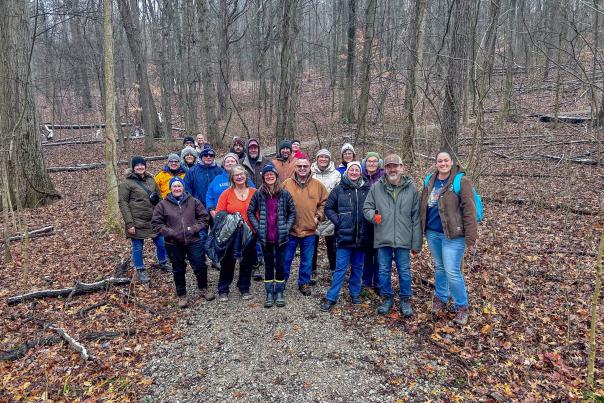 Erie MetroParks hiking group