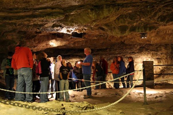 Perry's Cave tour group