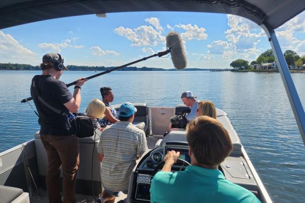 tv crew boat