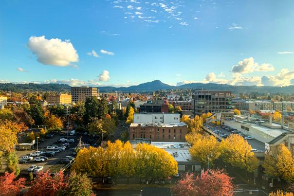 Downtown Eugene In The Fall