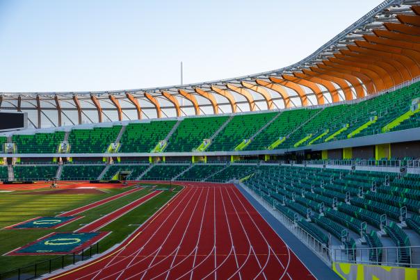 Lanes in Hayward Field
