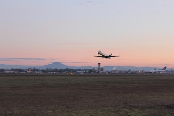 Eugene Airport at Dusk Courtesy of the Eugene Airport