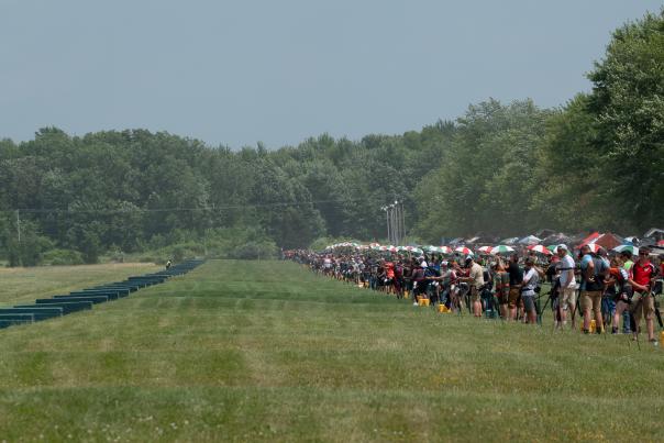 View of trapshooters