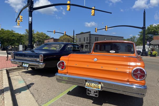 Two Fords participating in Historic U.S 27 Motor Tour