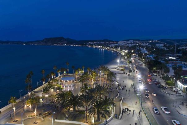La Paz Malecon Night