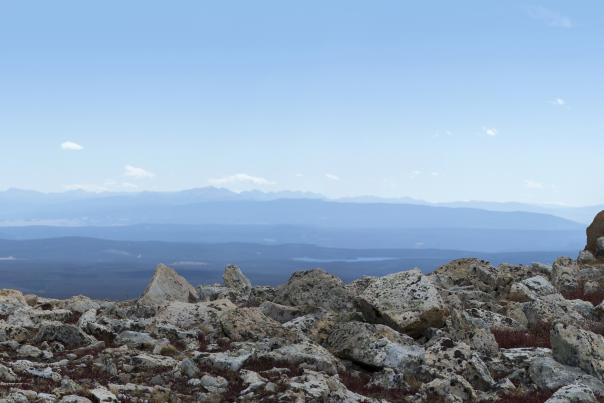 View from Medicine Bow Peak, Snowy Range Wyoming