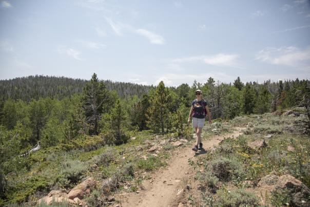 Hiking in summer in the Laramie area