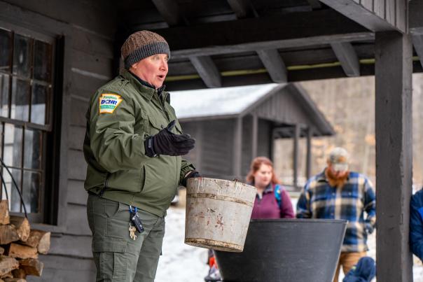 Explore the history of maple sugaring at Laurel Hill State Park.