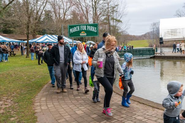 March for Parks participants in 2023