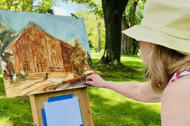 In honor of the 250th Anniversary of Unity Cemetery and Chapel, local artists have been invited to capture the beauty and historic essence of the cemetery and chapel through their artwork.