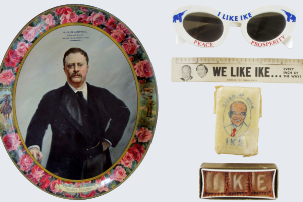 West Overton Village will host collector Steve Mihaly, who will take visitors on a visual tour of the interesting, whimsical, and sometimes odd promotional items that presidential campaigns have produced to entice folks to vote for them.