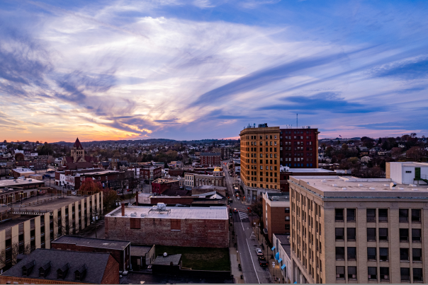 A beautiful sky over Uniontown