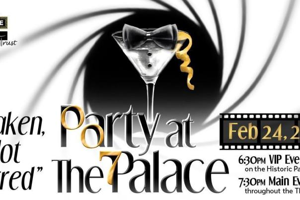 A James Bond-inspired Party at the Palace will be held on Feb. 24, 2024