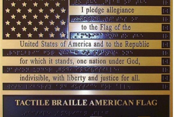 Braille American Flag