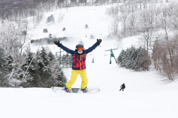 Snowboarding at Seven Springs