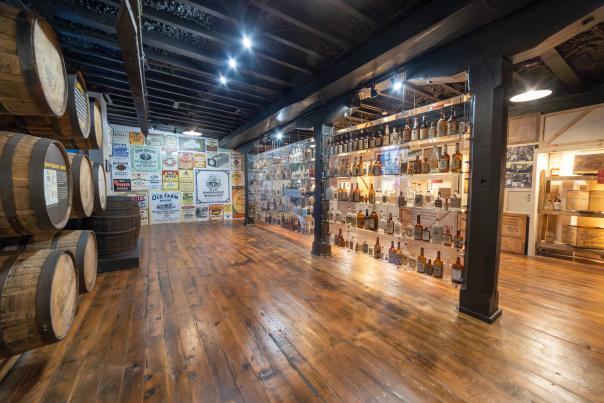 The the Sam Komlenic Gallery at James B. Beam Pennsylvania Whiskey Heritage Center features the largest publicly accessible collection of artifacts related to Pennsylvania’s deep history of whiskey production, with more than 450 objects on display.