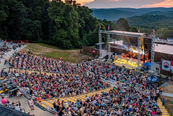 Timber Rock Ampitheater at sunset