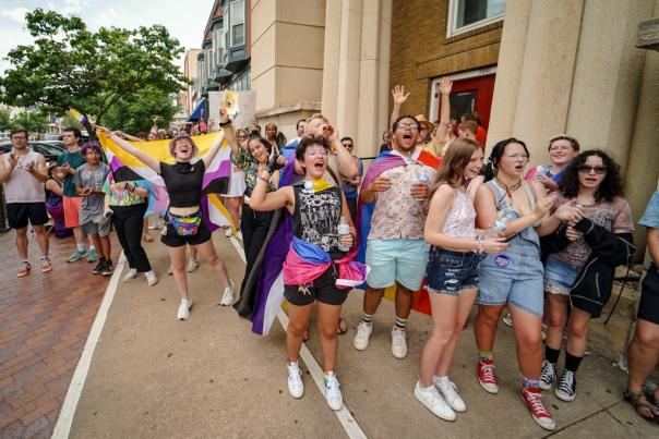 Lawrence PRIDE in Downtown Lawrence Kansas by Fally Afani