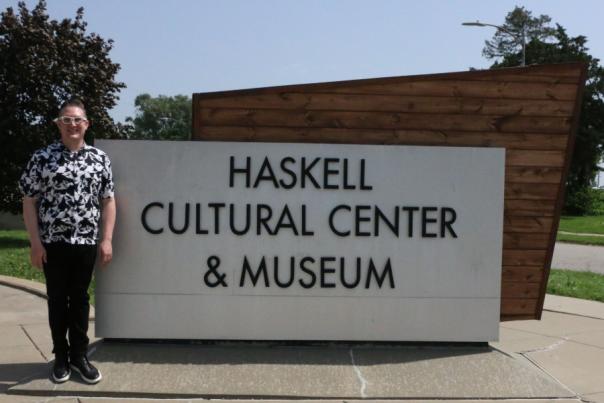 Travis Campbell at Haskell by Karen Middleton