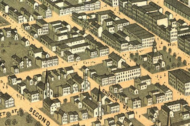 Old Map of Lexington