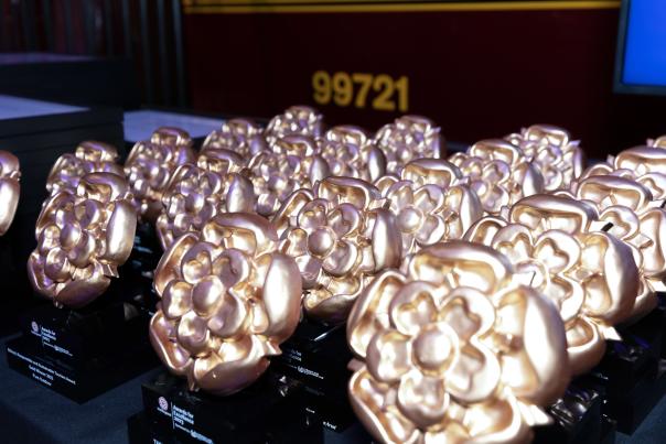 An image of the awards given to the winners of the Tourism Awards in 2023