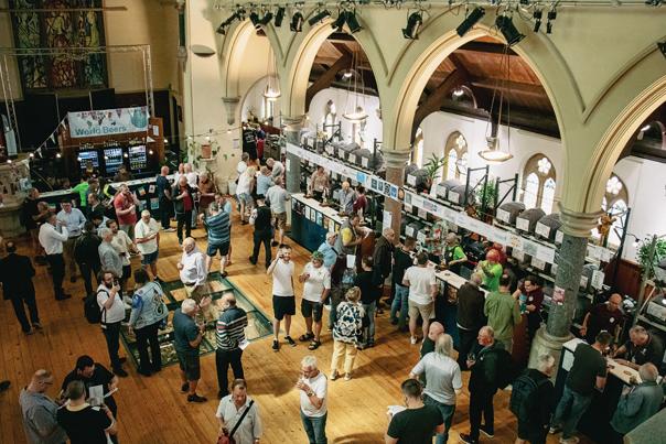 Image shows a picture of the beer festival.
