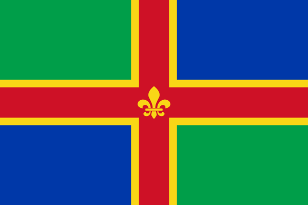 picture of the Lincolnshire flag